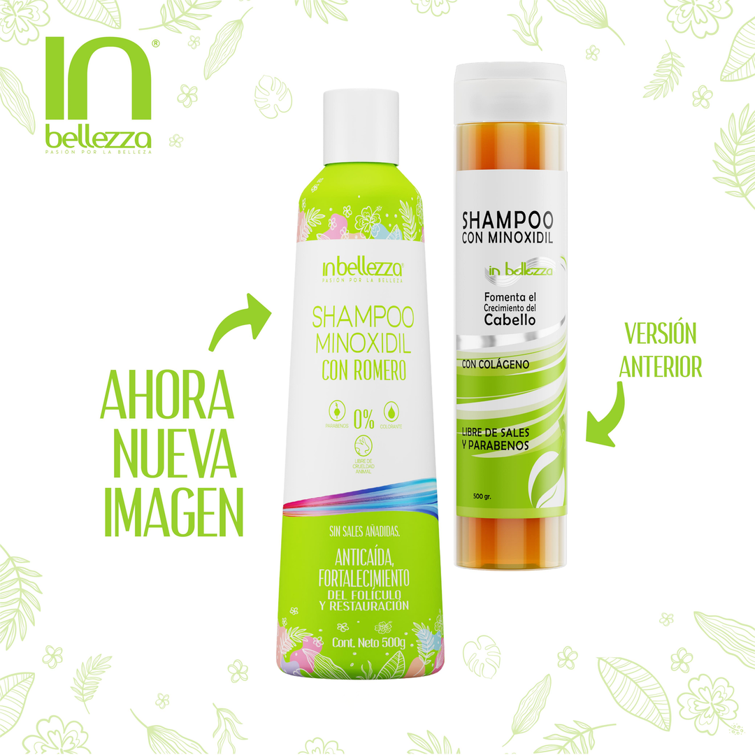 Shampoo con Minoxidil in bellezza 500g