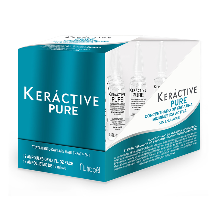 Keráctive Pure Keratina 12 Ampolletas 15ml c/u