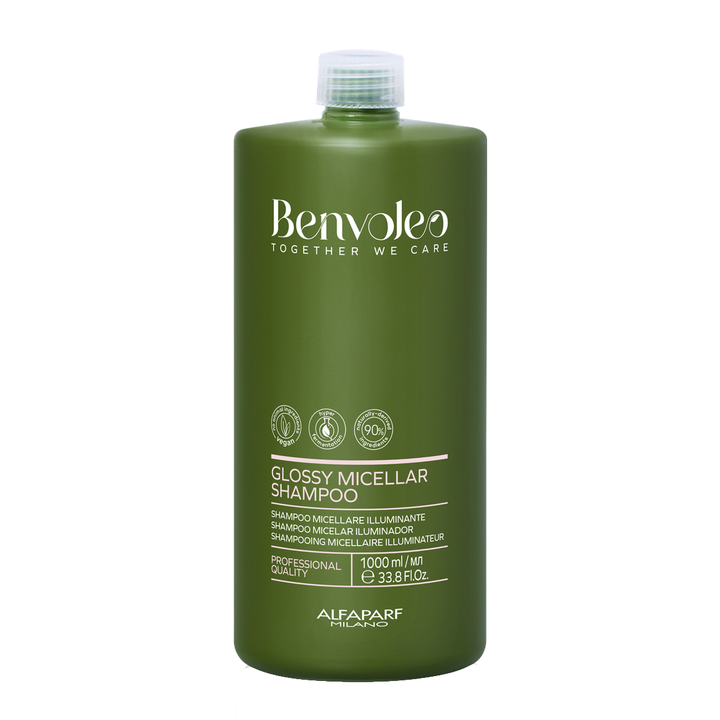 Glossy Micellar Shampoo Micelar Iluminador Benvoleo Alfaparf 1000ml