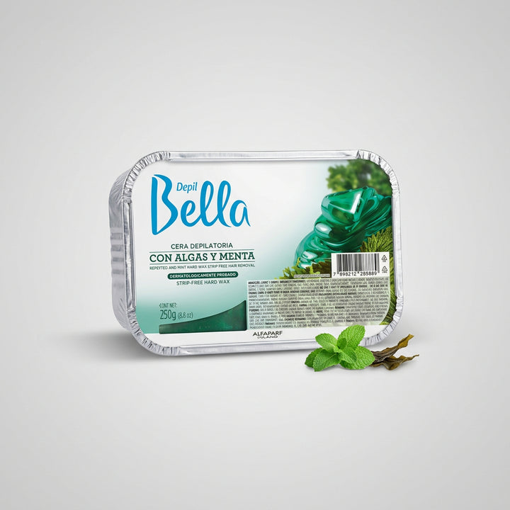 CERA DEPILATORIA CON ALGAS Y MENTA 250g - DEPIL BELLA ALFAPARF