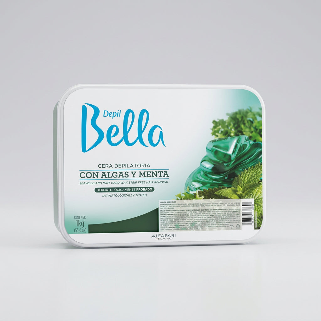 CERA DEPILATORIA CON ALGAS Y MENTA 1 kg - DEPIL BELLA ALFAPARF