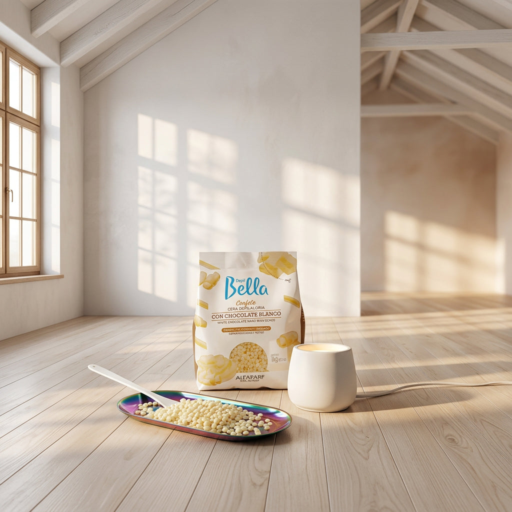 CERA DEPILATORIA CON CHOCOLATE BLANCO 1kg - DEPIL BELLA ALFAPARF