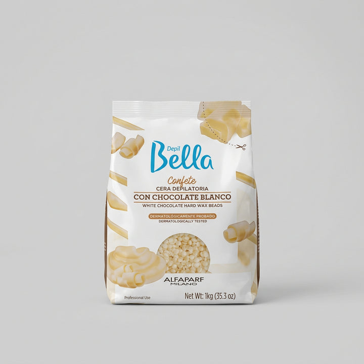 CERA DEPILATORIA CON CHOCOLATE BLANCO 1kg - DEPIL BELLA ALFAPARF