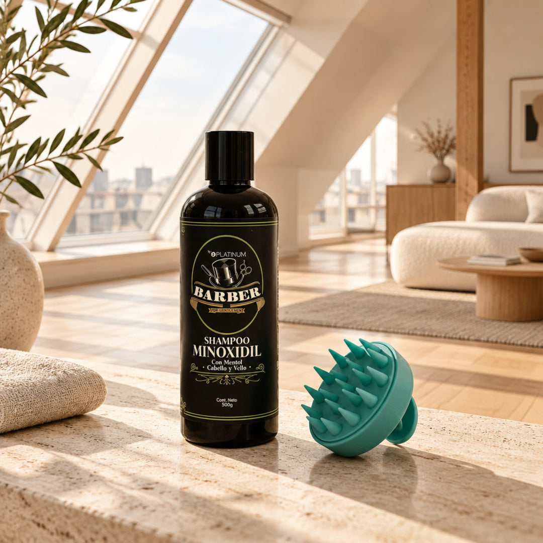 Shampoo con Minoxidil y Mentol 500 g - BARBER