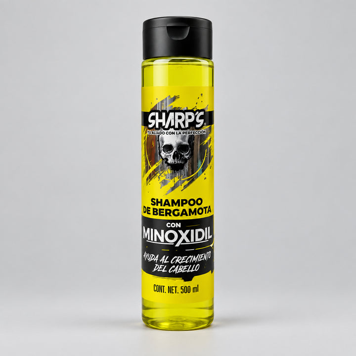 Shampoo de Bergamota con Minoxidil 500 ml - SHARP´S