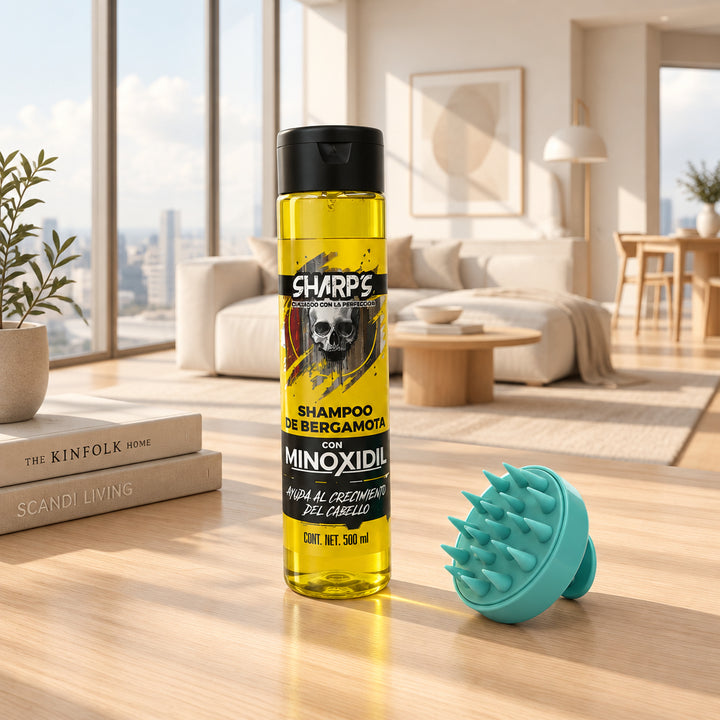 Shampoo de Bergamota con Minoxidil 500 ml - SHARP´S