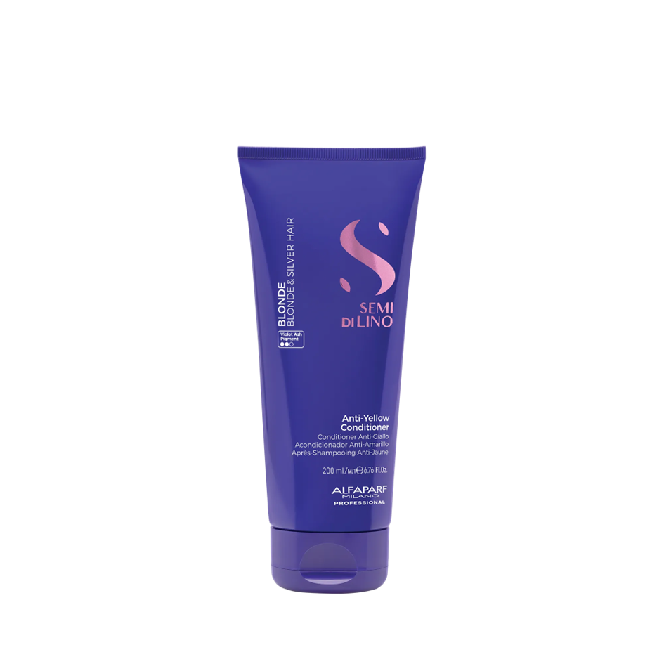 Anti Yellow Low Acondicionador Matizador Semi Di Lino Alfaparf 200 ml