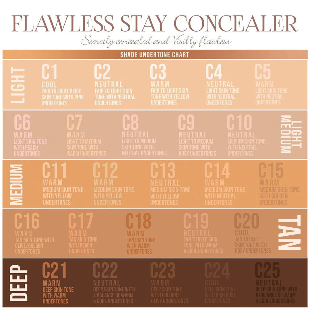 Flawless Stay Concealer Corrector Líquido Beauty Creations