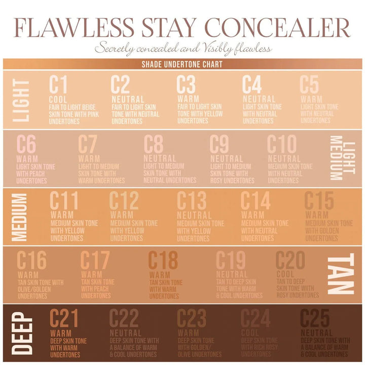 Flawless Stay Concealer Corrector Líquido Beauty Creations