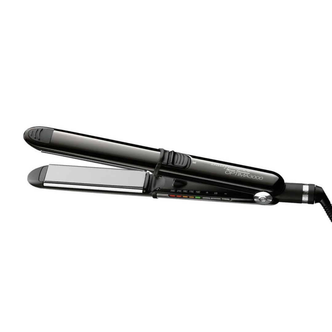 Plancha Optima 3000 de 3.17 cm (1¼") Negra BaBylissPRO BNTBK3000TES