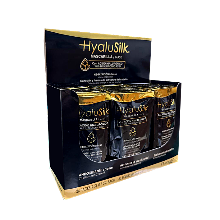 Tratamiento para Cabello Procesado con Ácido Hialurónico HyaluSilk 36 sobres 20g