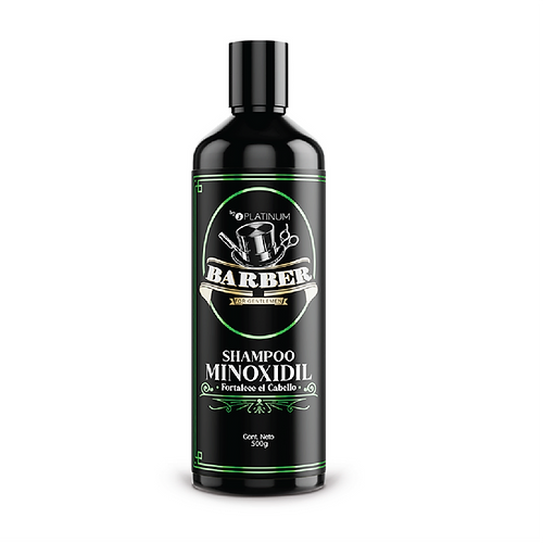 Shampoo con Minoxidil y Mentol Barber 500g