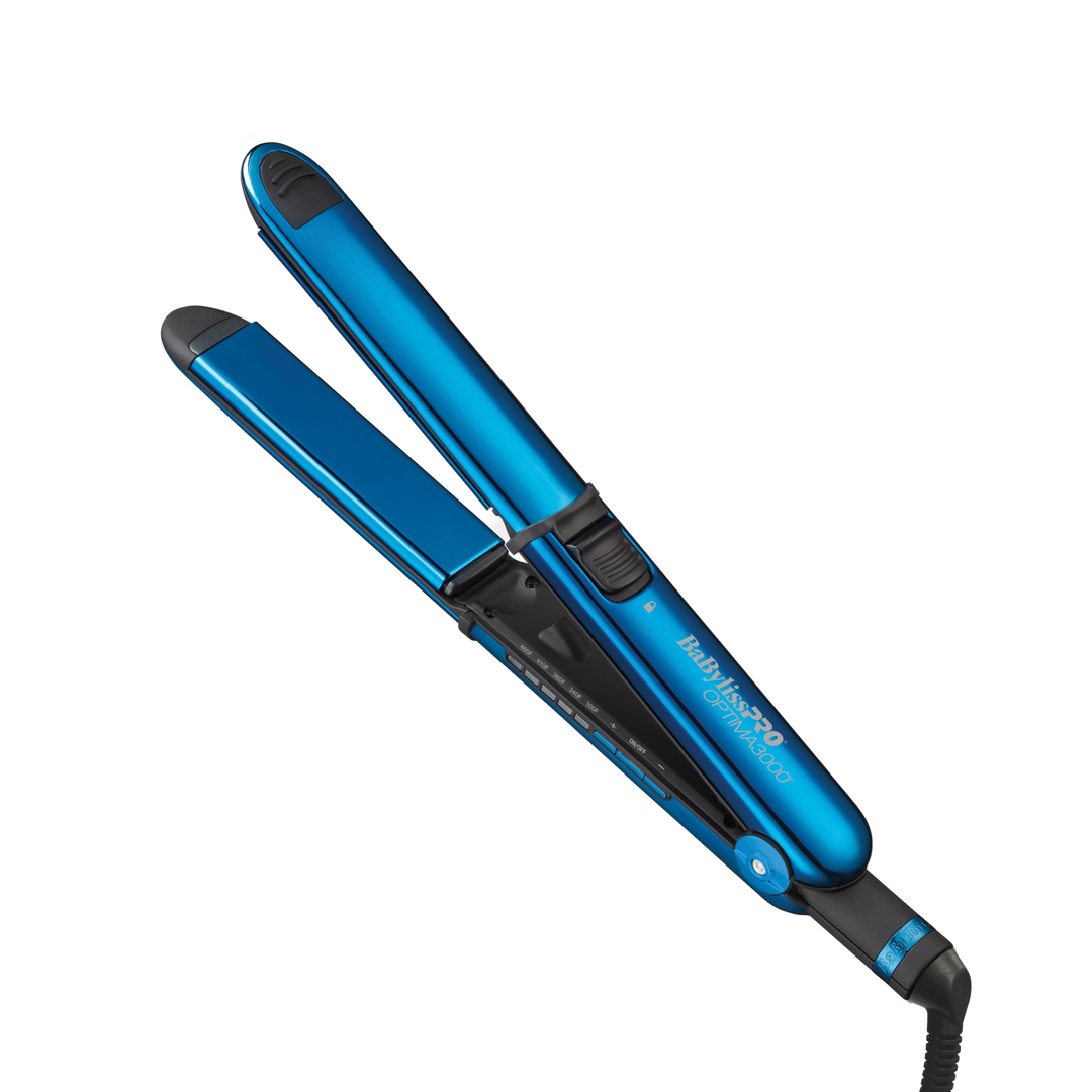 Plancha Optima 3300 de 3.17 cm ( 1 ¼") Azul Eléctrico BaBylissPRO BABSSMB3000TC