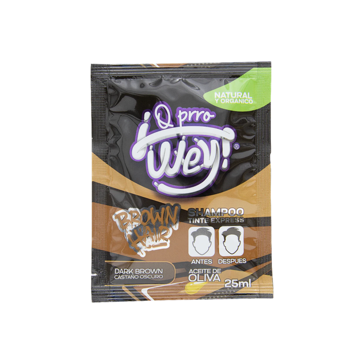 Shampoo Tinte Express Castaño Obscuro Q Prro Wey