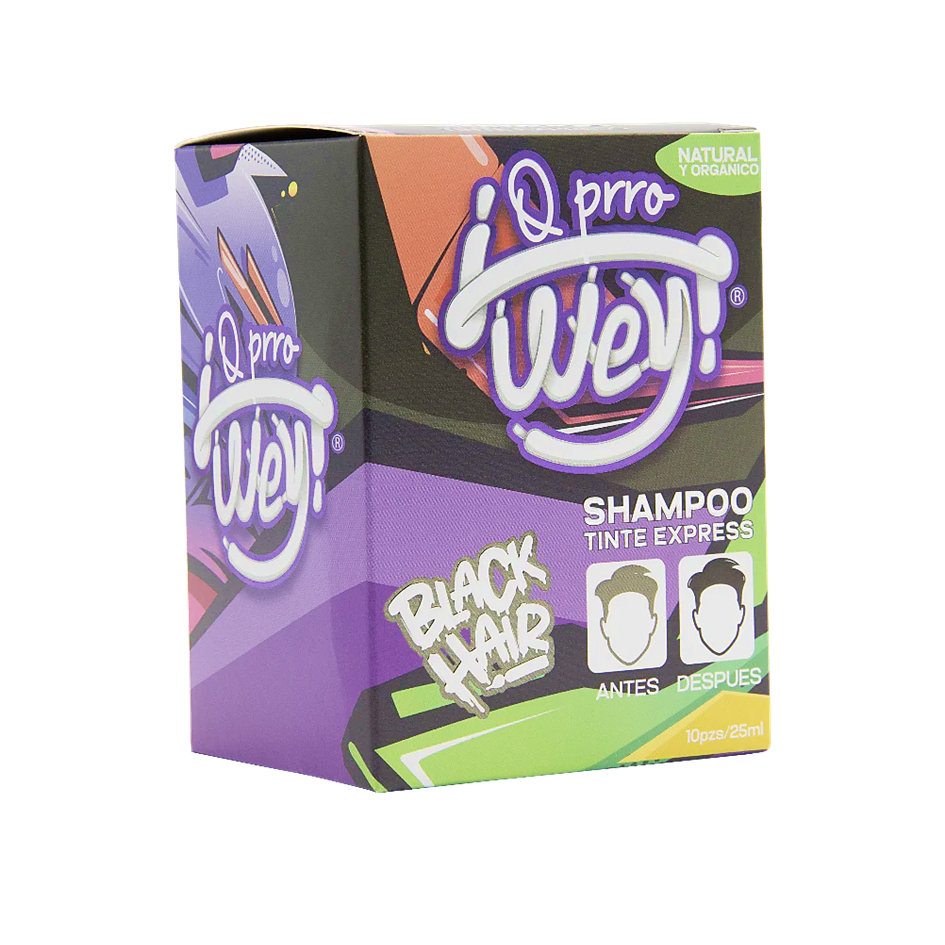 Shampoo Tinte Express Negro Q Prro Wey