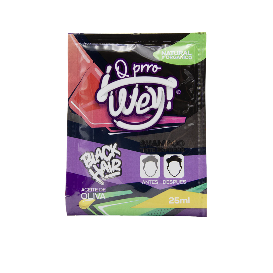 Shampoo Tinte Express Negro Q Prro Wey