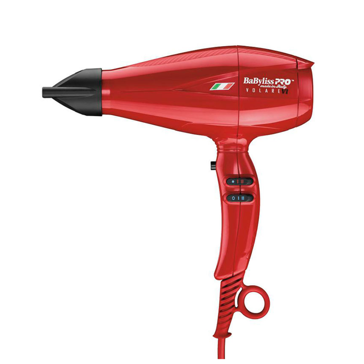 Secadora Volare Roja de 2000 w BaBylissPRO BABFRV1ES