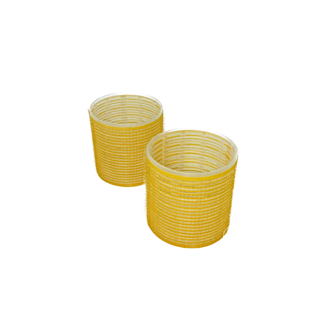 Tubo de Velcro Amarillo ∅ de 6.5 cm (2.55") 2 piezas Artbell