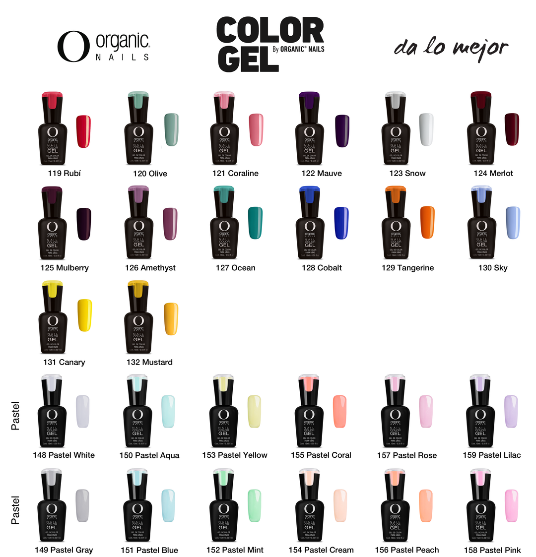 Color Gel 15 ml c/u Organic Nails