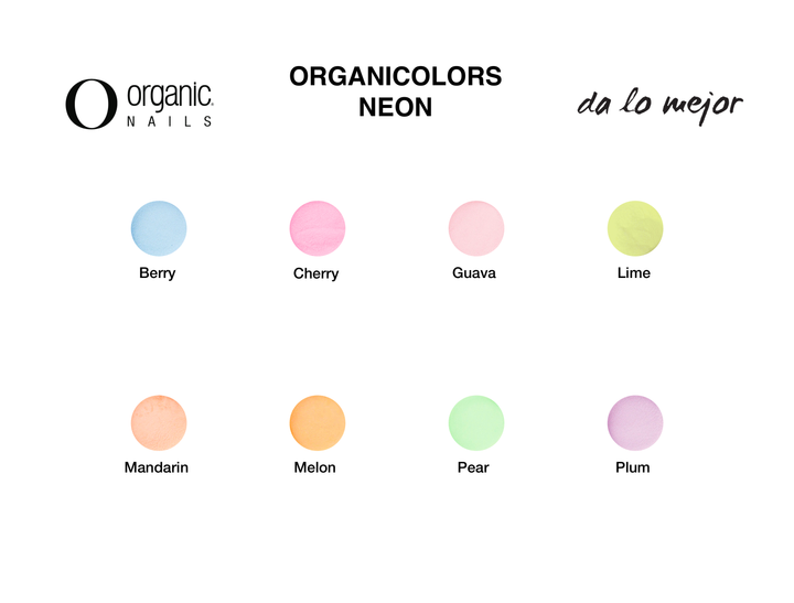 Colección Organicolors Neon Colors con 8 Colores Organic Nails
