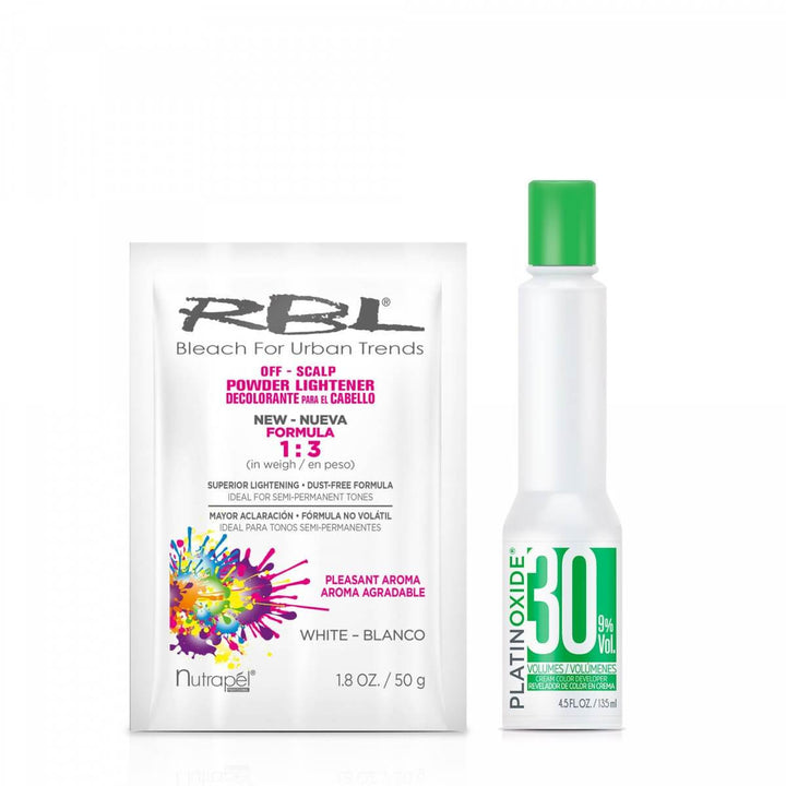 Decolorante RBL Blanco + Peróxido 30 Volúmenes