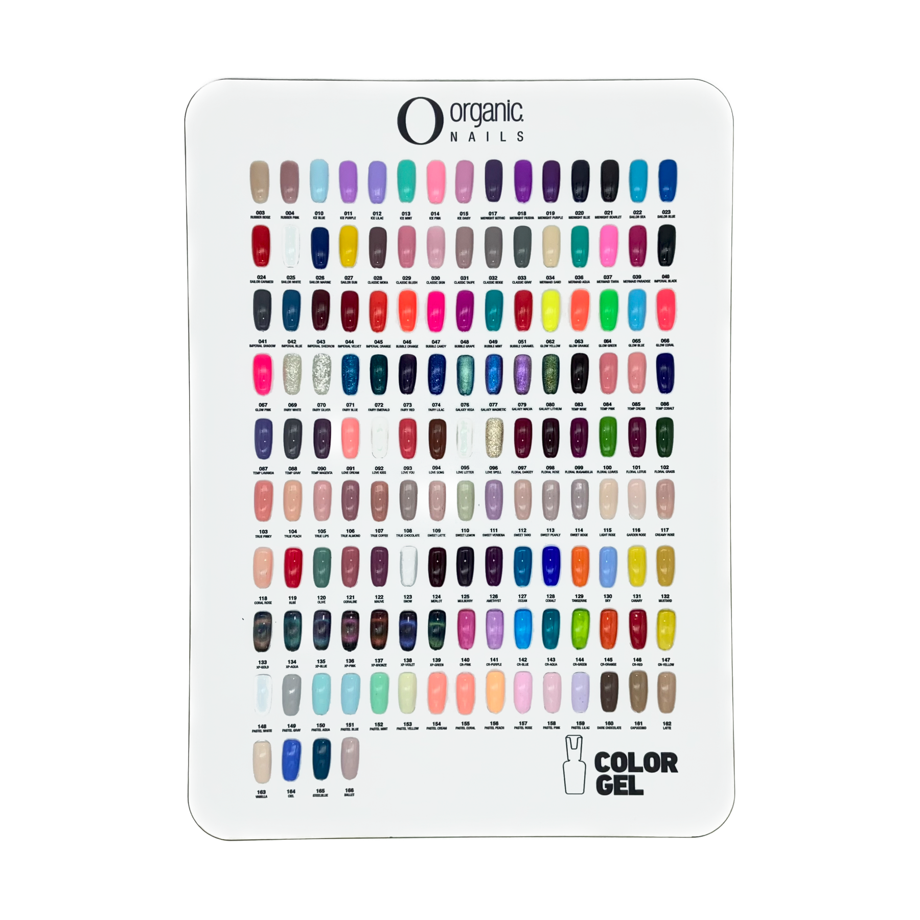 Muestrario Color Gel Organic Nails Distribuidora Alhóndiga