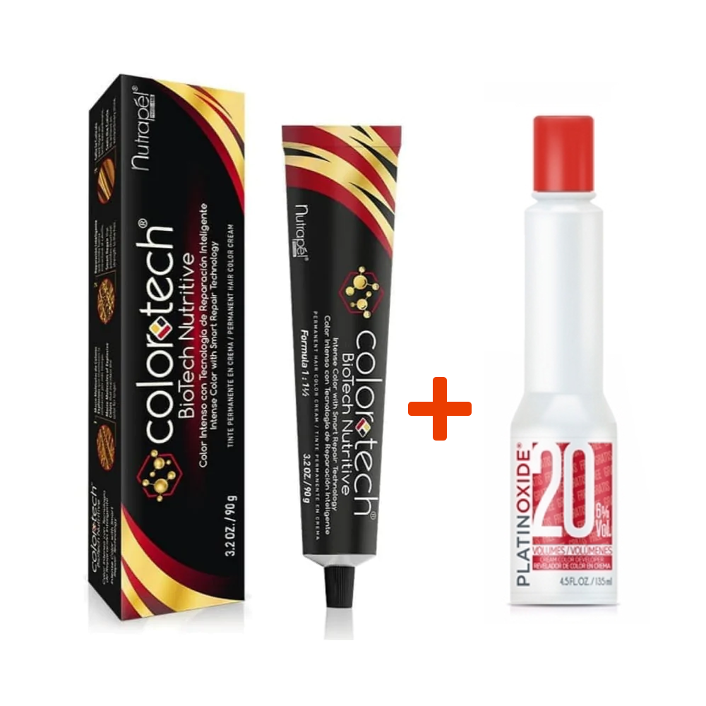 Tinte Color Tech 90g + Peróxido 135ml – Distribuidora Alhóndiga
